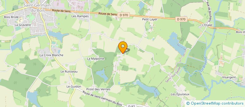localisation de l'entreprise FEVRE CREATIONS à SAINT-GERMAIN-DU-BOIS