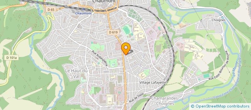 localisation de l'entreprise FEVRE HOLDING à CHAUMONT