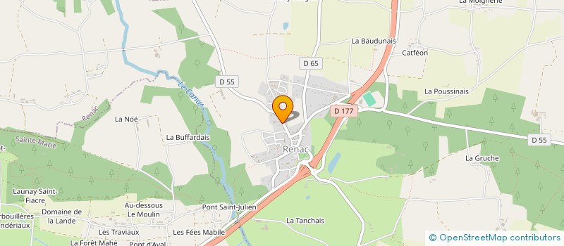 localisation de l'entreprise FEVRIER BATIMENT à RENAC