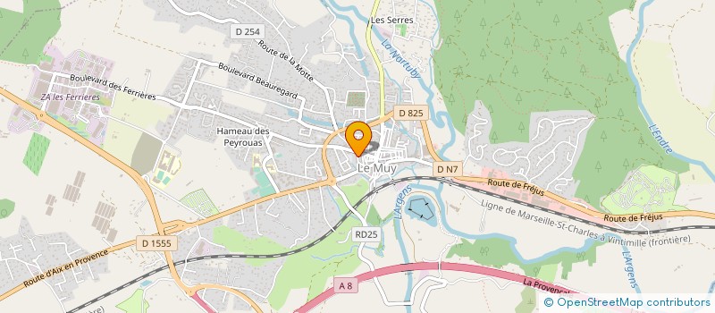 localisation de l'entreprise FEYAS BAT à LE MUY