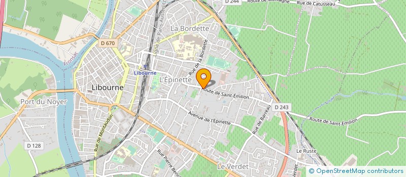 localisation de l'entreprise FEZZI MOTOCULTURE SARL à LIBOURNE