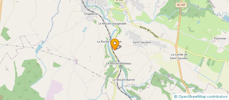 localisation de l'entreprise FF 87  BELLAC