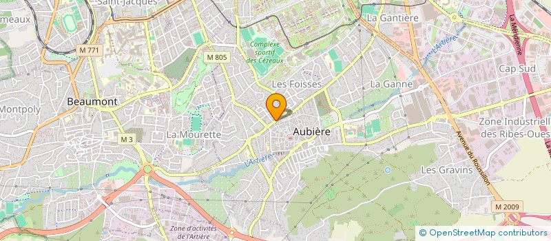 localisation de l'entreprise FF AUTO  AUBIERE