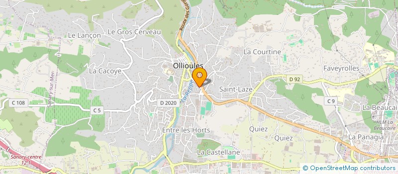 localisation de l'entreprise FF BATIMENT à OLLIOULES