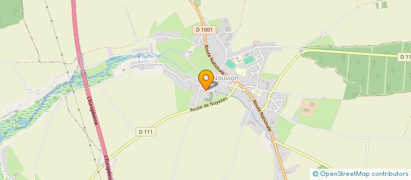 localisation de l'entreprise FF - CREABOIS  NOUVION