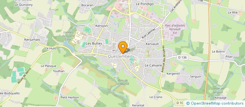 localisation de l'entreprise FF DISTRIBUTION à QUESTEMBERT