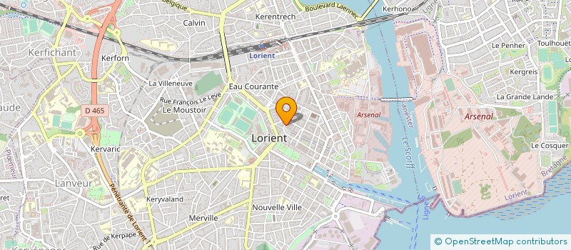 localisation de l'entreprise FF-DISTRIBUTION  LORIENT