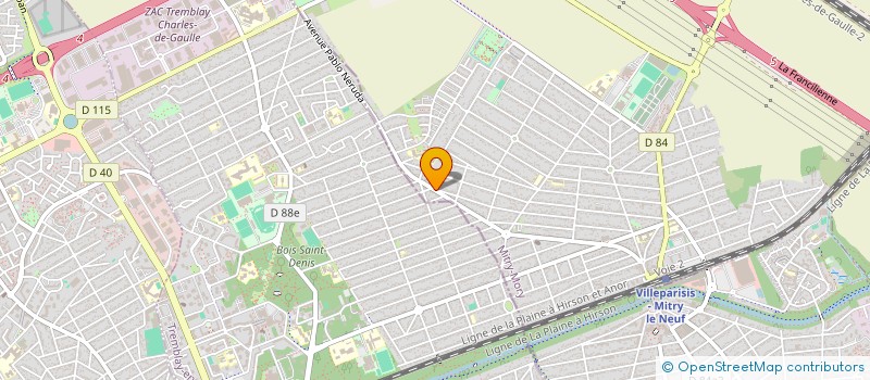 localisation de l'entreprise FF DRIVE  MITRY-MORY