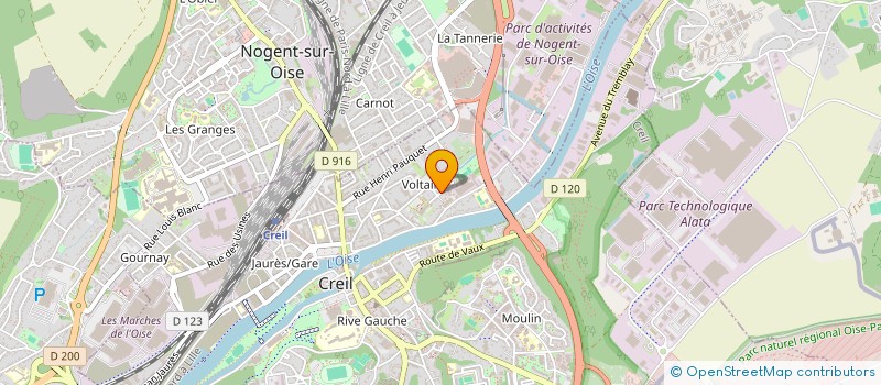 localisation de l'entreprise FF ELEC  CREIL