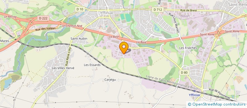 localisation de l'entreprise FF FONCIER 2  TREGUEUX