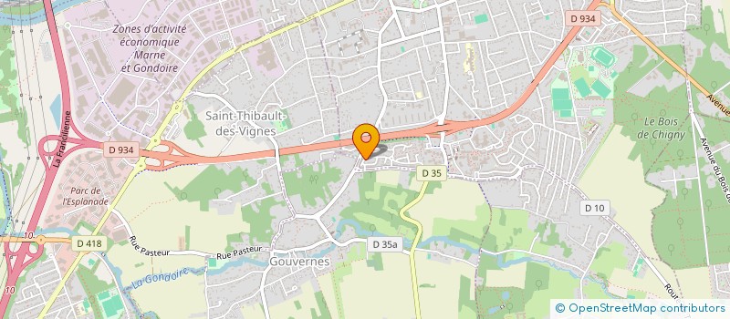 localisation de l'entreprise FF FUSION  LAGNY-SUR-MARNE