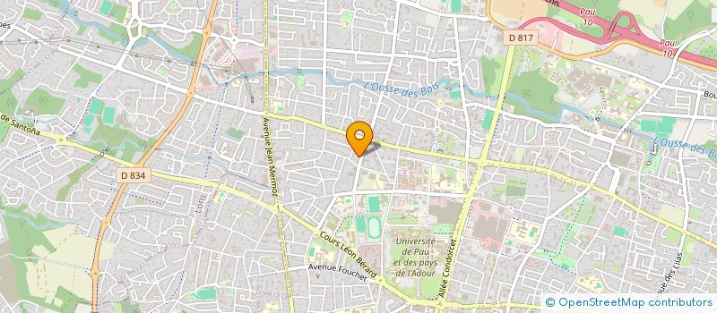 localisation de l'entreprise FF HOLDING ET FILS à PAU