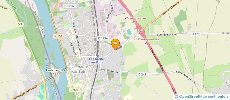 localisation de l'entreprise FF IMMO  LA CHARITE-SUR-LOIRE