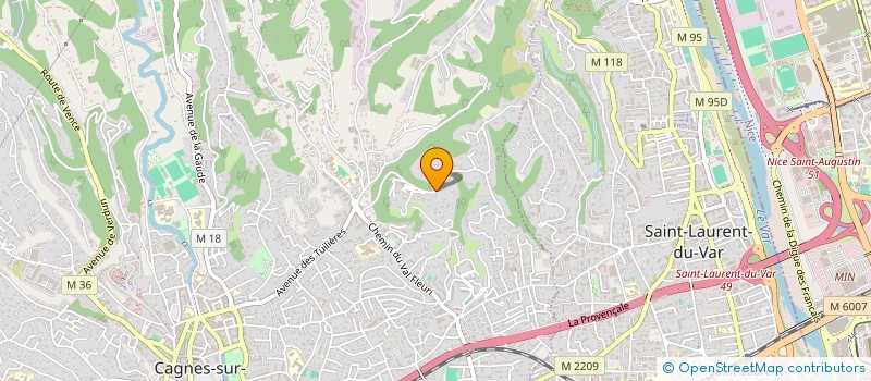 localisation de l'entreprise FF INVEST à CAGNES-SUR-MER