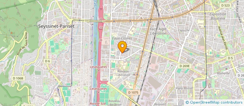 localisation de l'entreprise FF LOCATION  GRENOBLE