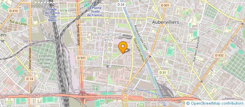localisation de l'entreprise FF MODE à AUBERVILLIERS