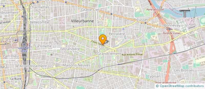 localisation de l'entreprise FF NEBIHU ASSURANCES  VILLEURBANNE