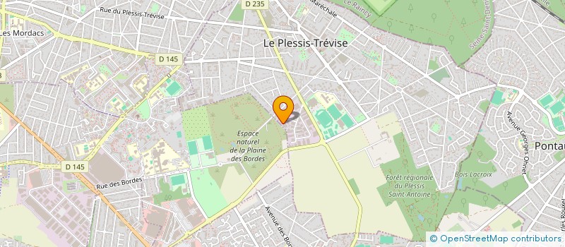 localisation de l'entreprise FF PLATRERIE  LE PLESSIS-TREVISE