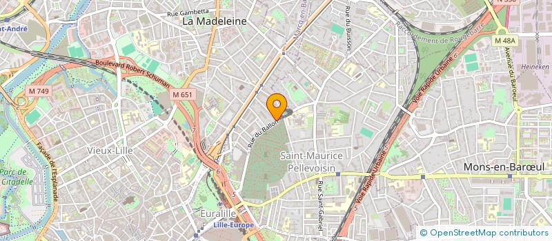 localisation de l'entreprise FF PRODUCTION à LA MADELEINE