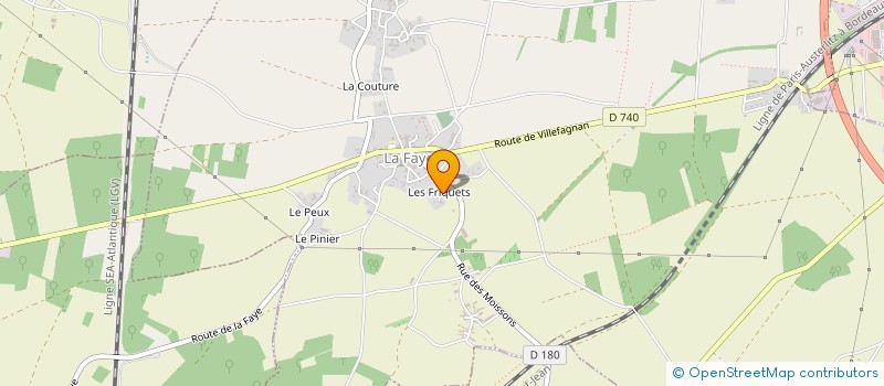 localisation de l'entreprise FF RENOV à LA FAYE