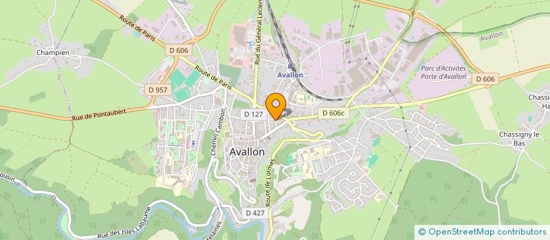 localisation de l'entreprise FF RUE DU BEL AIR  AVALLON