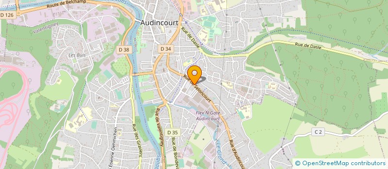 localisation de l'entreprise FFAB  AUDINCOURT