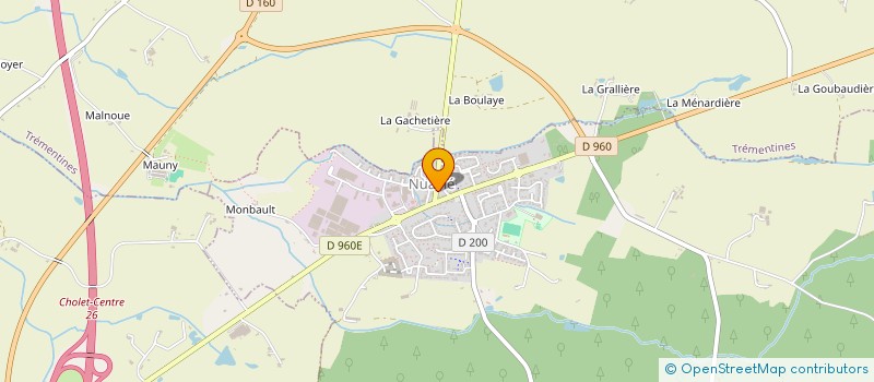 localisation de l'entreprise FFAJ  NUAILLE