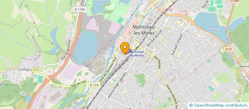localisation de l'entreprise FFBB COMITE DE SAONE ET LOIRE DE BASKET à MONTCEAU-LES-MINES