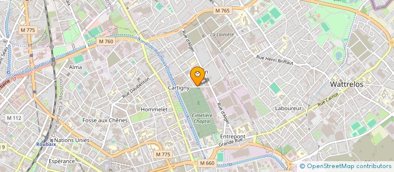 localisation de l'entreprise FFC  ROUBAIX