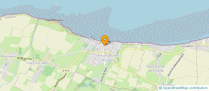 localisation de l'entreprise FFCJB  ARROMANCHES-LES-BAINS