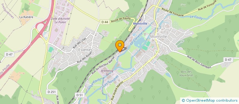 localisation de l'entreprise FFD IMMO  MONTVILLE