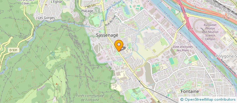 localisation de l'entreprise FFDE  SASSENAGE