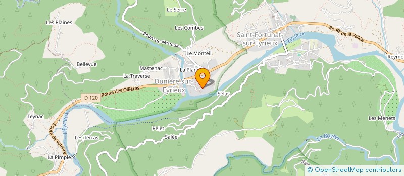 localisation de l'entreprise FFELIX  DUNIERE-SUR-EYRIEUX