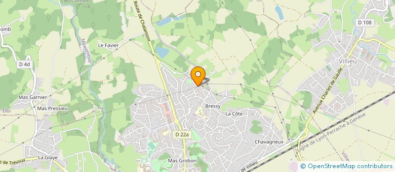 localisation de l'entreprise FFESSM AIN (CODEP AIN)  SAINT-DENIS-LES-BOURG