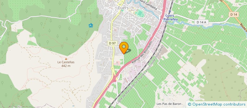 localisation de l'entreprise FFESSM-COTE D AZUR COMITE COTE D AZUR à CUERS
