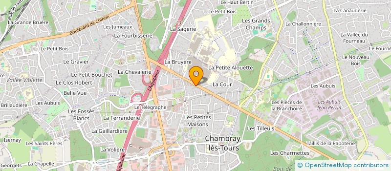 localisation de l'entreprise FFF AUDIO  CHAMBRAY-LES-TOURS