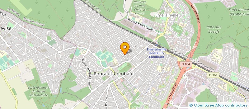localisation de l'entreprise FFIGGA à PONTAULT-COMBAULT
