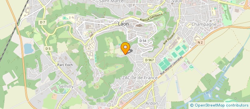 localisation de l'entreprise FFJB-LAON  LAON