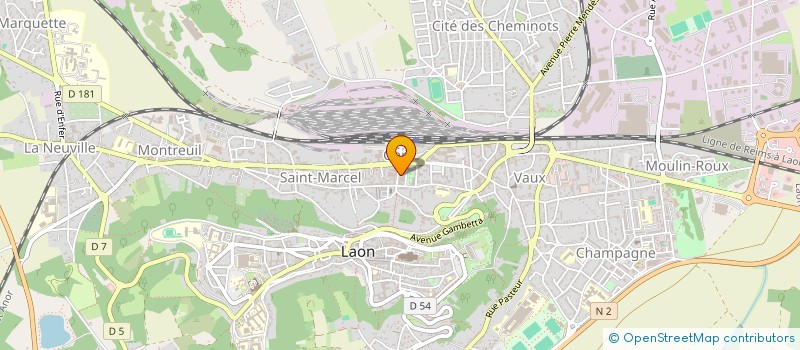 localisation de l'entreprise FFLIN à LAON