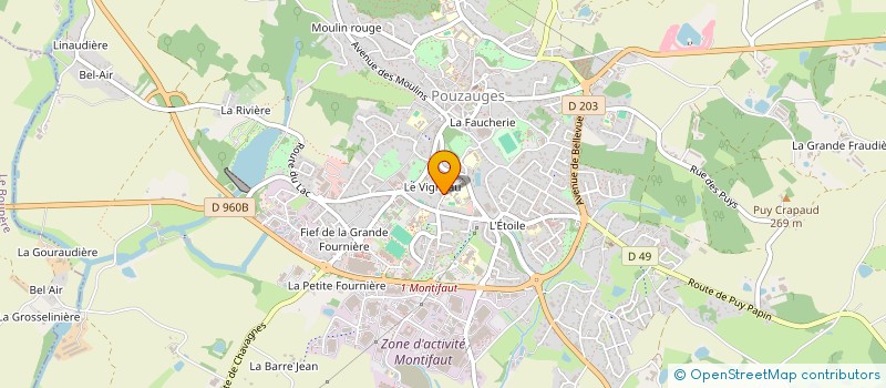 localisation de l'entreprise FFM  POUZAUGES