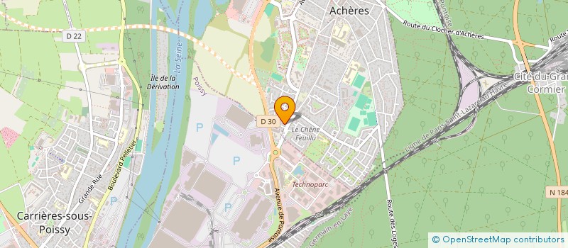 localisation de l'entreprise FFM IMMO  ACHERES