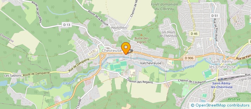 localisation de l'entreprise FFMG  CHEVREUSE