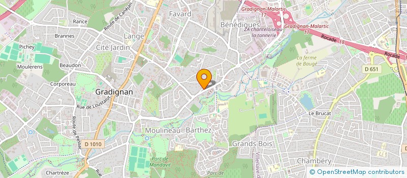 localisation de l'entreprise FFP  GRADIGNAN