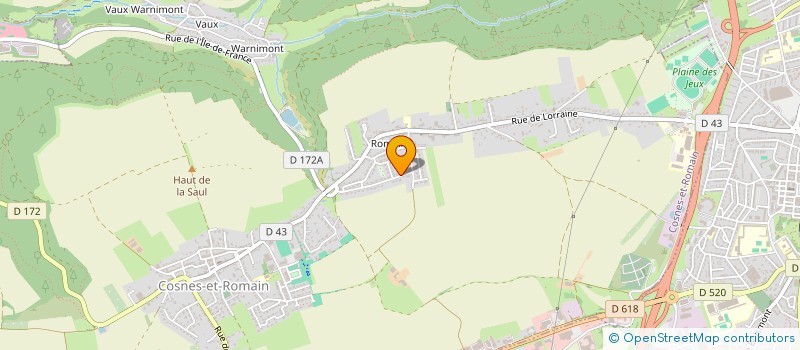 localisation de l'entreprise FFP  COSNES-ET-ROMAIN