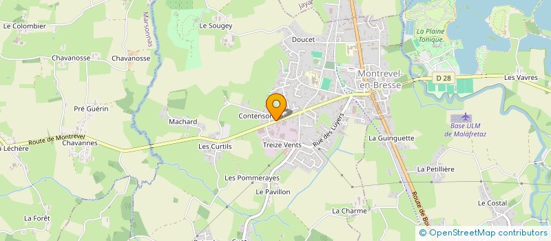 localisation de l'entreprise FFRP IMMOBILIER à MONTREVEL-EN-BRESSE