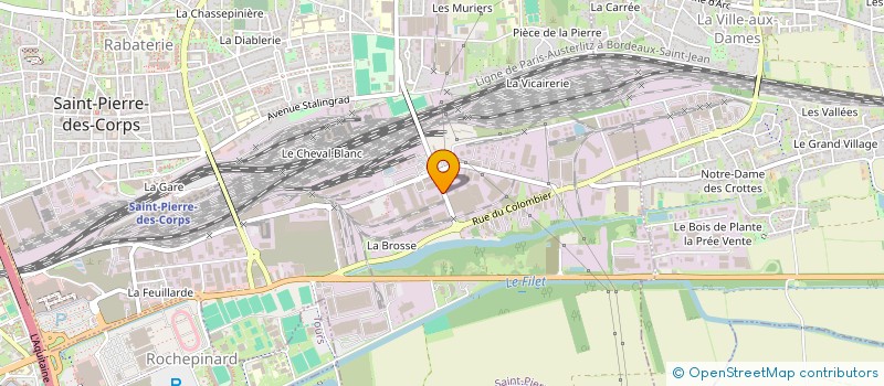 localisation de l'entreprise FFSPC  SAINT-PIERRE-DES-CORPS