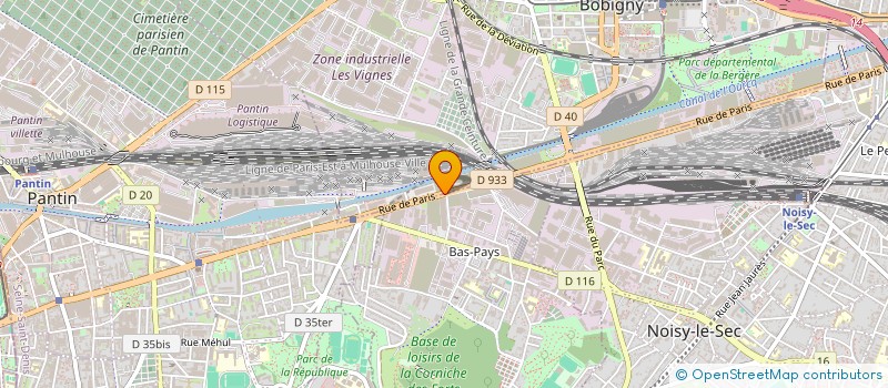 localisation de l'entreprise FFSR à ROMAINVILLE