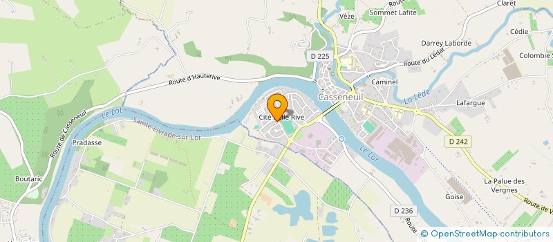 localisation de l'entreprise FFTB DE BORDEAUX  CASSENEUIL