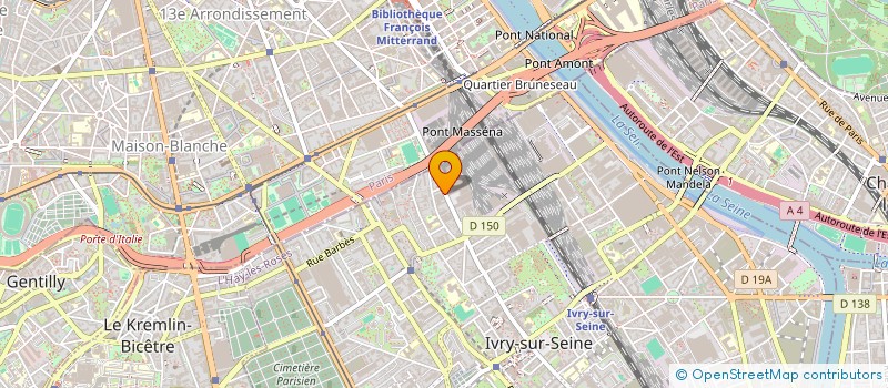 localisation de l'entreprise FFW INVEST 2  IVRY-SUR-SEINE