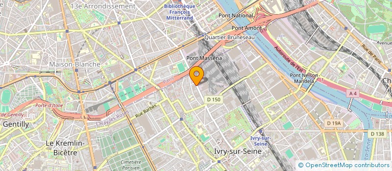 localisation de l'entreprise FFW INVEST  IVRY-SUR-SEINE